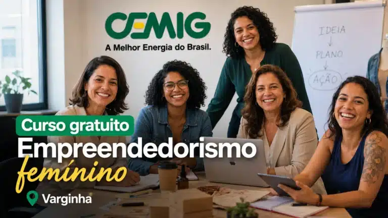 Cemig oferece curso gratuito de empreendedorismo feminino em Varginha com formação presencial