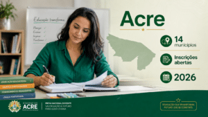 Acre abre inscrições para Prova Nacional Docente com adesão de 14 municípios e oportunidade de valorização para professores em 2026
