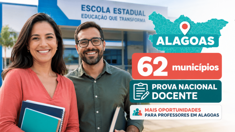 Ministério da Educação garante adesão de 62 municípios à Prova Nacional Docente e abre oportunidades para professores em Alagoas