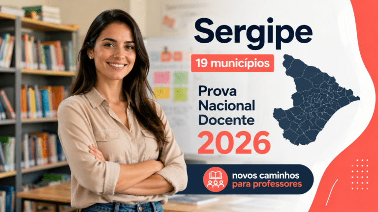 Sergipe amplia oportunidades educacionais com adesão de 19 municípios à Prova Nacional Docente e garante novos caminhos para professores em 2026