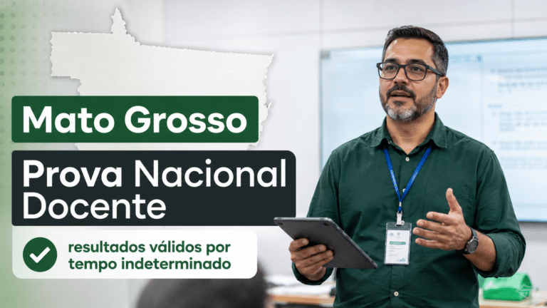 Mato Grosso amplia adesão à Prova Nacional Docente e garante oportunidade para professores com resultados válidos por tempo indeterminado
