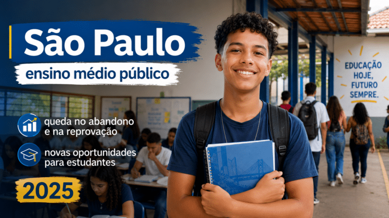 São Paulo transforma o ensino médio público com redução de abandono e reprovação, prometendo novas oportunidades para estudantes até 2025