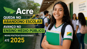 Acre registra queda significativa no abandono escolar e garante avanço no ensino médio público com novas políticas educacionais até 2025