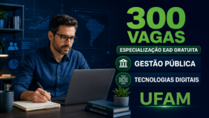 UFAM abre 300 vagas gratuitas para graduação EAD no PSEaD 2026 em Administração e Biblioteconomia, com inscrições até 6 de julho