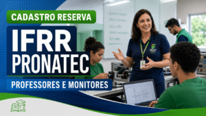 IFRR abre seleção com cadastro reserva para professores e monitores no Programa Bolsa Formação Pronatec/Empreender no Campus Boa Vista Zona Oeste