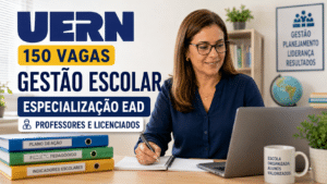 UERN abre 150 vagas na especialização EAD em Gestão Escolar para professores da educação básica e licenciados