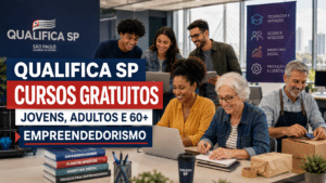 Qualifica SP abre inscrições para cursos gratuitos e certificados no Estado de São Paulo, com trilhas para jovens, adultos, 60+ e empreendedores em diferentes modalidades