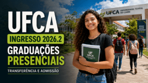 UFCA abre editais com vagas em graduações presenciais, Mudança de Curso, Transferência Voluntária e Admissão de Graduados para ingresso em 2026.2