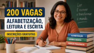 UFES abre 200 vagas para Especialização em Alfabetização, Leitura e Escrita semipresencial; inscrições gratuitas até 17 de junho