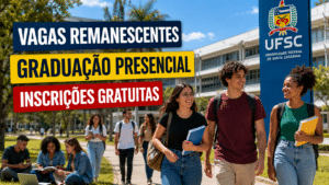 UFSC abre inscrições gratuitas para vagas remanescentes em cursos presenciais de graduação; seleção pela nota do Enem e ampla oferta de cotas