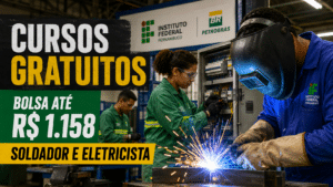 IFPE e Petrobras abrem inscrições até 15/06 para cursos gratuitos de qualificação profissional com bolsa mensal de até R$ 1.158 para soldador, eletricista industrial e mais