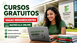 IFRS abre inscrições para cursos superiores gratuitos e técnico subsequente: vagas remanescentes, seleção simplificada e matrícula online