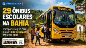 Governo entrega 29 ônibus escolares na Bahia e garante transporte seguro para quase 1.500 estudantes em áreas rurais