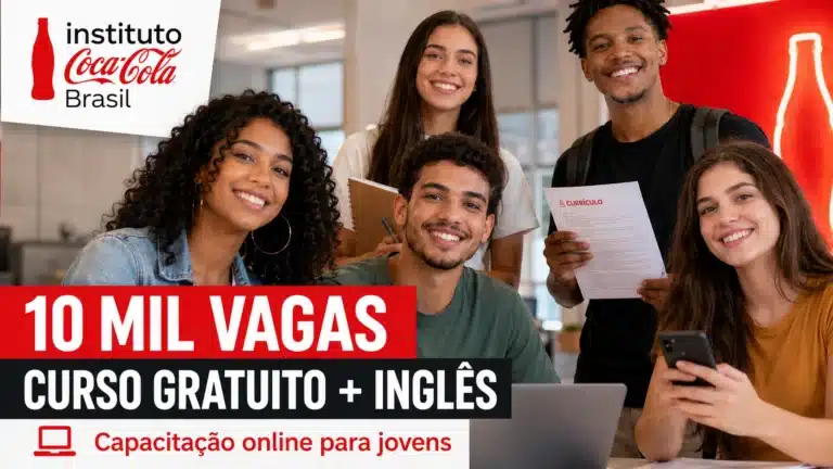 Instituto Coca-Cola Brasil abre 10 mil vagas em curso gratuito online de capacitação e inglês para jovens