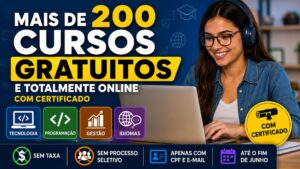 Instituto Federal do Rio Grande do Sul libera inscrições para mais de 200 cursos gratuitos online com certificado e oportunidade de qualificação profissional até junho de 2026