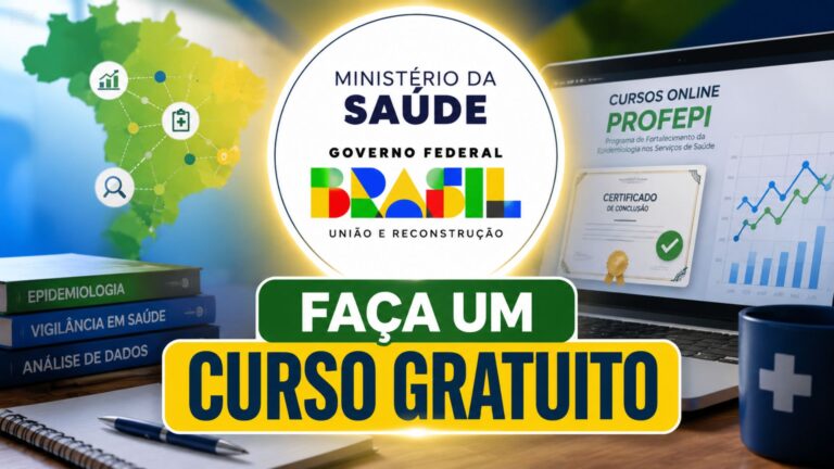 Ministério da Saúde oferece cursos gratuitos online com certificado e amplia oportunidades para profissionais da saúde em todo o Brasil