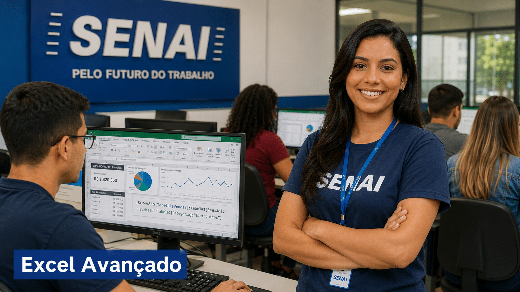 SENAI SC abre vagas gratuitas para o curso de Excel Avançado; inscrições vão até 30 de junho e seleção é por ordem de chegada