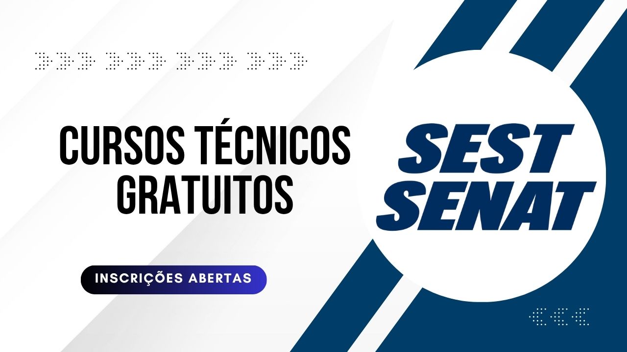 SEST SENAT garante vagas em cursos técnicos gratuitos com certificado e inscrições abertas até 30 de junho para quem busca qualificação no setor de transporte