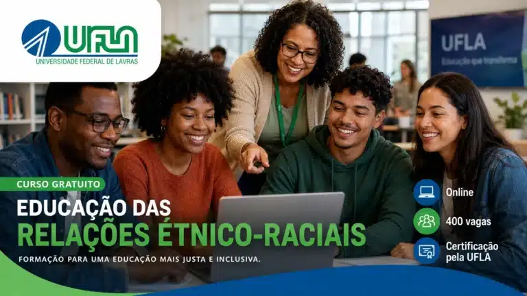 UFLA abre curso gratuito online com 400 vagas em Educação das Relações Étnico-Raciais