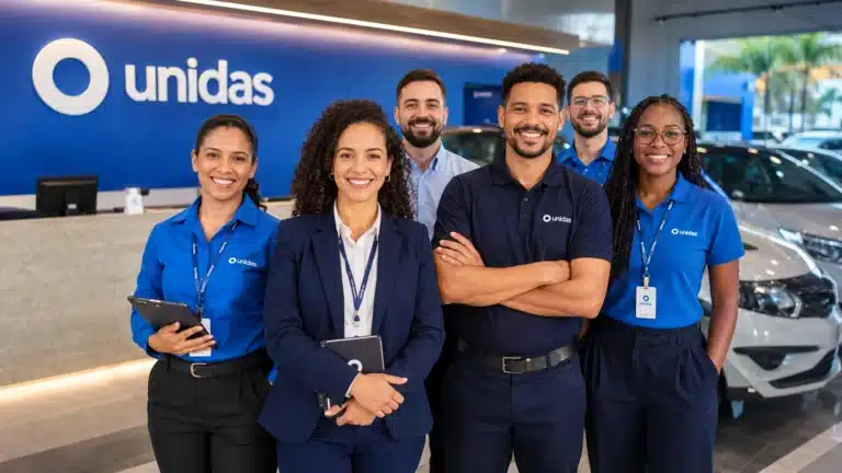 Grupo Unidas divulga 191 vagas de emprego em várias cidades do Brasil com oportunidades efetivas e híbridas para atendimento