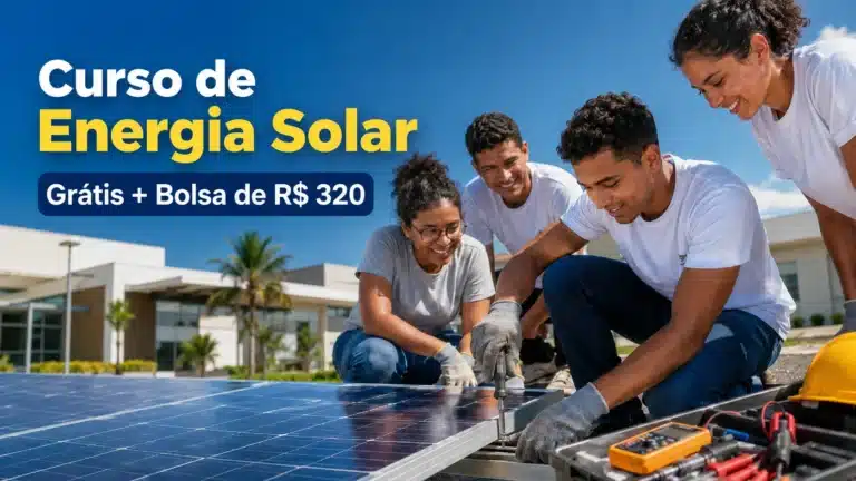 Instituto Federal abre curso gratuito de energia solar com bolsa de R$320