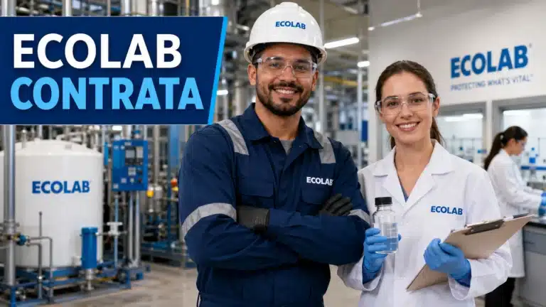 Ecolab divulga vagas de emprego efetivas em várias cidades