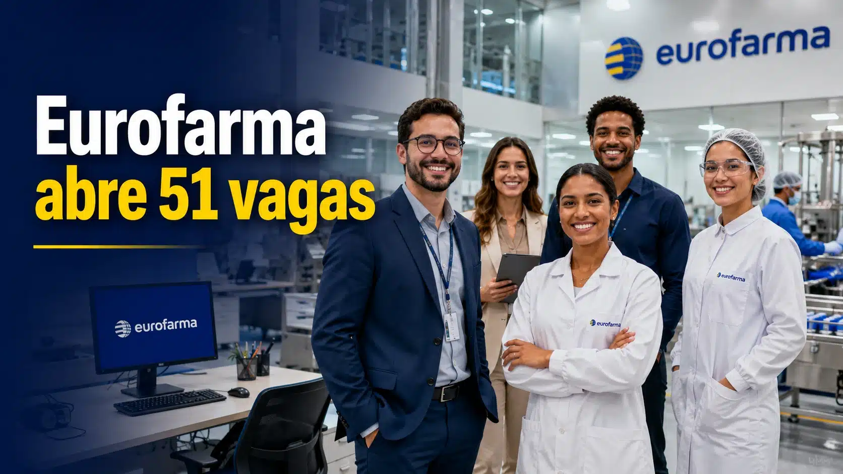 Eurofarma divulga 51 vagas de emprego e oportunidades estão disponíveis em diversas regiões do Brasil