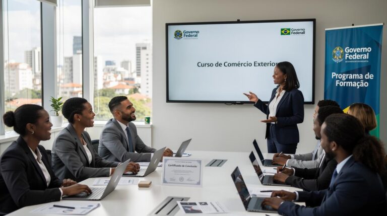 Governo Federal abre 670 vagas em curso gratuito de comércio exterior para mulheres e pessoas negras com inscrições até 18 de junho; aulas presenciais e online, certificado reconhecido e prioridade para inclusão racial