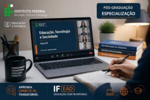 Imagem editorial sobre IFSC abre 160 vagas gratuitas na especialização em Mídias Integradas na Educação, em EaD, com ingresso no segundo semestre de 2026