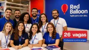 Red Balloon divulga 26 vagas de emprego em várias cidades brasileiras com oportunidades para professores de inglês