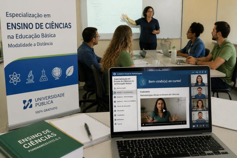 Imagem editorial sobre UEL abre 150 vagas na especialização gratuita em Ensino de Ciências “Ciência é 10!” para professores da educação básica com