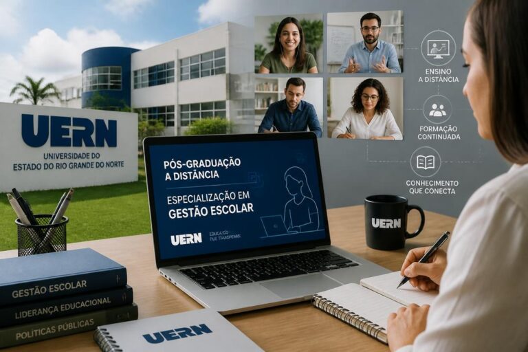 Imagem editorial sobre UERN abre 150 vagas na especialização EAD em Gestão Escolar para professores da educação básica e licenciados; inscrições vão até