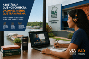 Imagem editorial sobre UFAM abre 300 vagas gratuitas para graduação EAD no PSEaD 2026 em Administração e Biblioteconomia, com inscrições até 6 de julho em