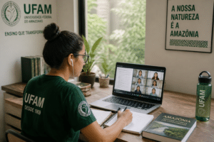 Imagem editorial sobre UFAM abre seleção para 300 vagas em especialização EAD gratuita com cursos de Gestão Pública e Tecnologias Digitais do Ensino