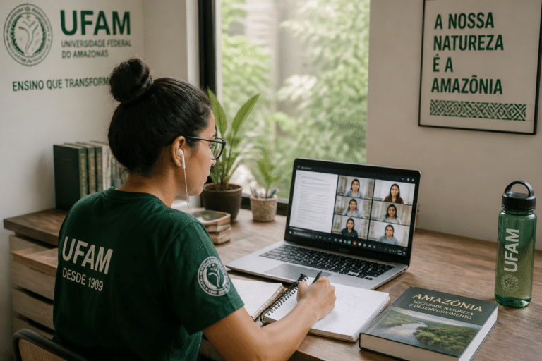 Imagem editorial sobre UFAM abre seleção para 300 vagas em especialização EAD gratuita com cursos de Gestão Pública e Tecnologias Digitais do Ensino