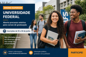 Imagem editorial sobre UFCA abre 116 vagas para mudança de curso em 2026.2; inscrições vão de 15 a 29 de junho e seleção usa IEA, com confirmação de