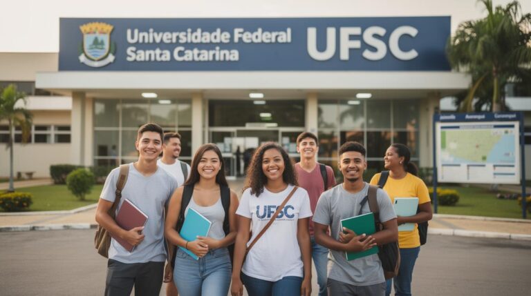 Imagem editorial sobre UFSC abre inscrições gratuitas para vagas remanescentes em cursos presenciais de graduação 2026/2 em Florianópolis, Joinville,