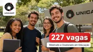Unicamp abre 227 vagas de mestrado e doutorado em Educação para 2027