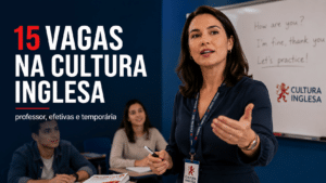 Cultura Inglesa reúne 15 vagas em São Paulo, São Bernardo do Campo, Goiânia e Sorocaba, com oportunidades efetivas, temporária e posições para professor de inglês