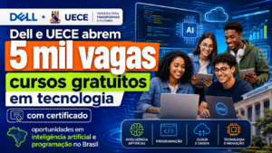 Dell e UECE abrem 5 mil vagas para cursos gratuitos em tecnologia com certificado, ampliando oportunidades em inteligência artificial e programação no Brasil