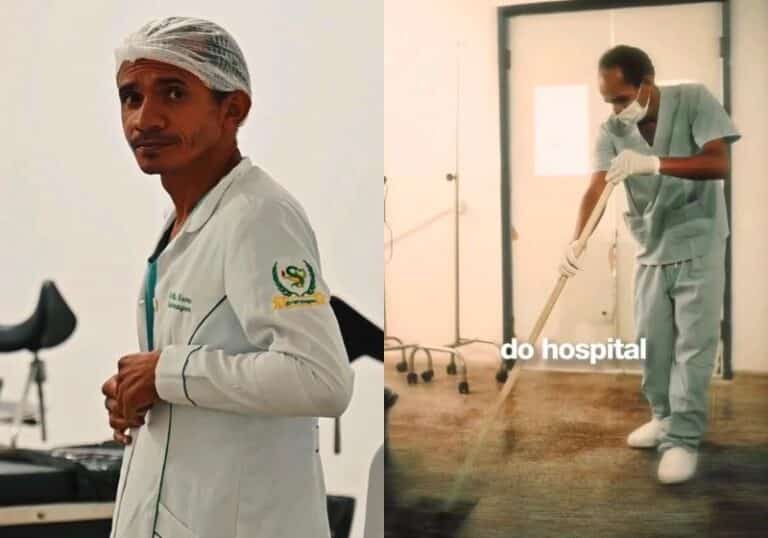 Funcionário da limpeza se torna técnico de enfermagem após 20 anos e conquista nova oportunidade no mesmo hospital em MA
