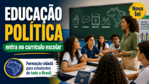 Governo sanciona lei que inclui educação política no currículo escolar e transforma formação cidadã de estudantes em todo o Brasil