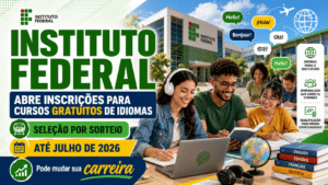 Instituto Federal abre inscrições para cursos gratuitos de idiomas com seleção por sorteio e pode mudar sua carreira até julho de 2026
