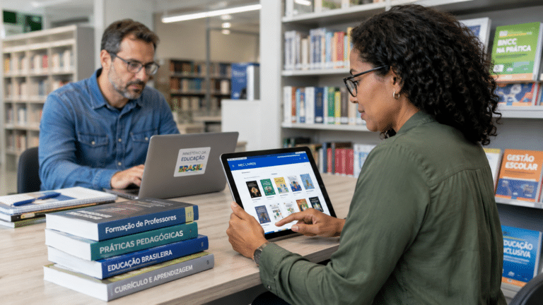 MEC Livros libera acesso gratuito a mais de 1.500 obras para formação de professores e amplia oportunidades de atualização profissional na educação