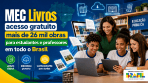 MEC Livros oferece acesso gratuito a mais de 26 mil obras e transforma a leitura de estudantes e professores em todo o Brasil