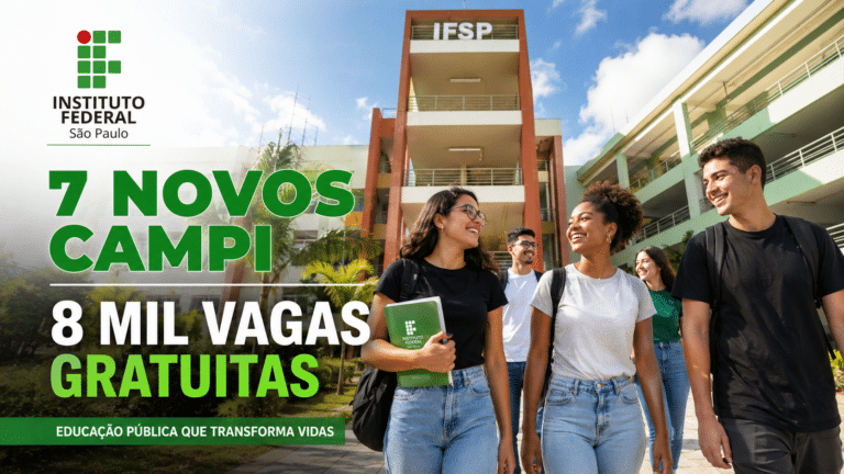 MEC inaugura sete novos campi do IFSP e garante 8 mil vagas em cursos gratuitos para impulsionar sua carreira profissional