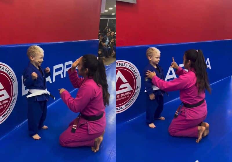 Professora se destaca ao aprender Libras para incluir aluno surdo em aulas de Jiu-Jitsu e conquista o coração de milhões com mensagem de superação