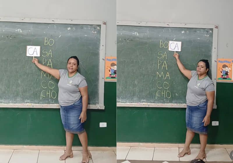 Professora utiliza método criativo de alfabetização e transforma aprendizado em alegria, conquistando milhões de visualizações e inspirando educadores pelo Brasil
