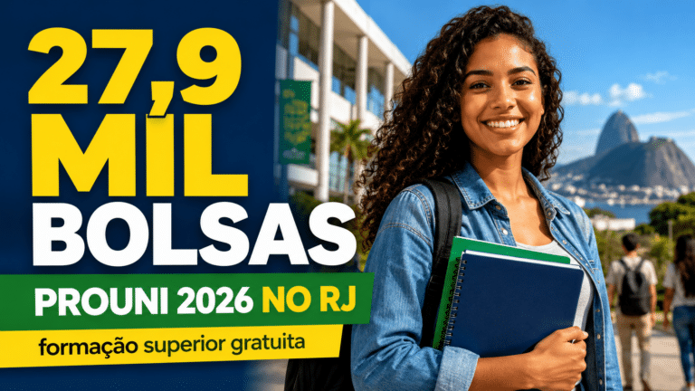 Prouni 2026 abre 27,9 mil bolsas de estudo no Rio de Janeiro e garante oportunidades para quem busca formação superior gratuita