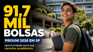 Prouni 2026 libera 91,7 mil bolsas de estudo em São Paulo e oportunidade pode transformar sua carreira acadêmica